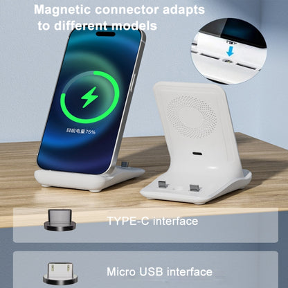100W Magnetic Wireless Fast Charger Phone Holder For All Kinds Of Phone(White) - Wireless Charger by buy2fix | Online Shopping UK | buy2fix