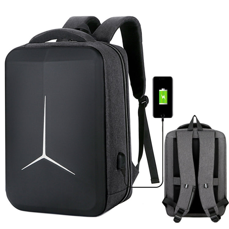 15 inch Multifunctional Waterproof Business Sports Laptop Backpack with USB Port(Dark Gray) - Backpack by buy2fix | Online Shopping UK | buy2fix
