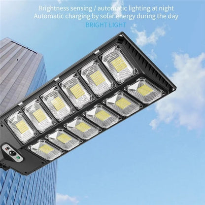 E-SMARTER W789A-6 LED Strong Light Double Row Solar Garden Light Induction Street Lamps - Solar Lights by E-SMARTER | Online Shopping UK | buy2fix