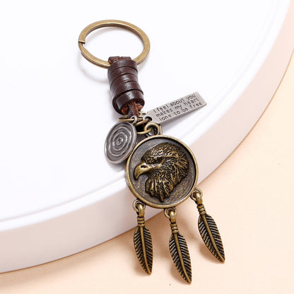 Eagle Retro Personality Pendant Simple Car Keychain Accessories - Key Rings by buy2fix | Online Shopping UK | buy2fix