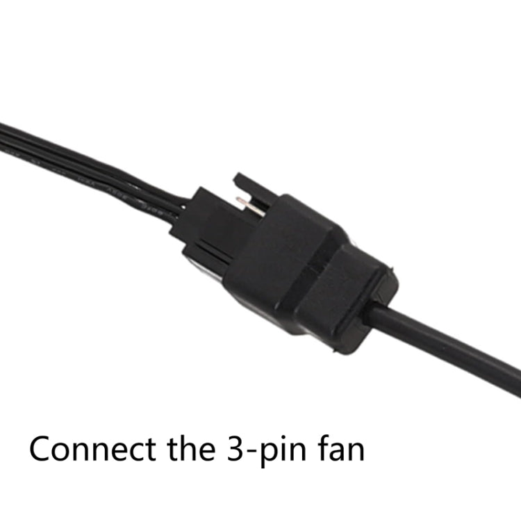 20cm DC5521 Power Adapter To 12V Computer Case 4Pin Fan Cable - Power Cord by buy2fix | Online Shopping UK | buy2fix