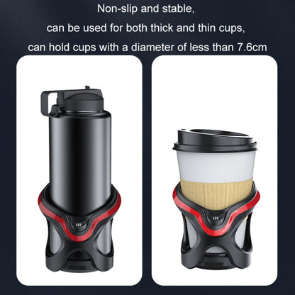 Car Cup Holder Air Conditioner Outlet Multifunctional Storage Rack, Color: Black Red Ordinary - Car Drink Holders by buy2fix | Online Shopping UK | buy2fix