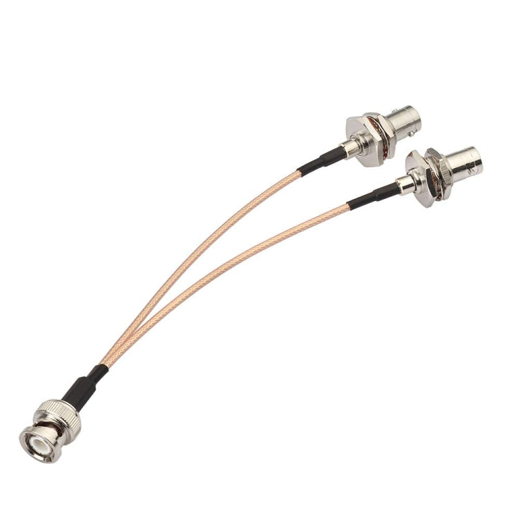 15cm BNC Male To Dual BNC Female RG316 Wire Coaxial Connector - Connectors by buy2fix | Online Shopping UK | buy2fix