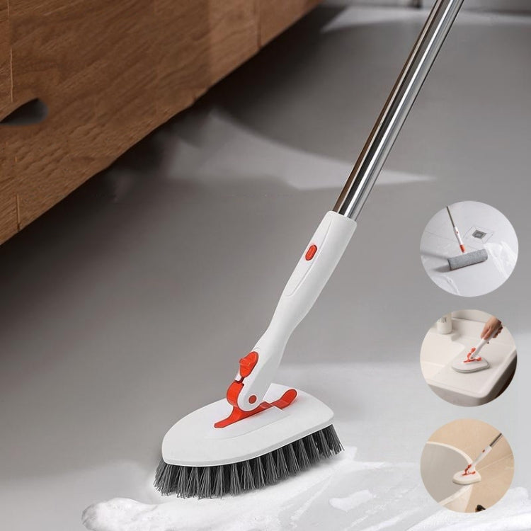 Shower Cleaning Brush With 52 Inch Adjustable Handle Tub Tile Scrubber Brush, Spec: Set 1 - Sponges, Cloths & Brushes by buy2fix | Online Shopping UK | buy2fix