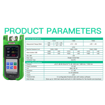 Komshine KPN-35 High Precision PON Optical Power Meter 1310/1490/1550nm Fiber Tester(SC/APC Interface) - Fiber Optic Test Pen by Komshine | Online Shopping UK | buy2fix