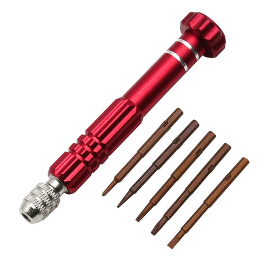 5 In 1 Aluminum Alloy Screwdriver Cell Phone Disassembly And Repair Tools(Red) - Screwdriver Set by buy2fix | Online Shopping UK | buy2fix