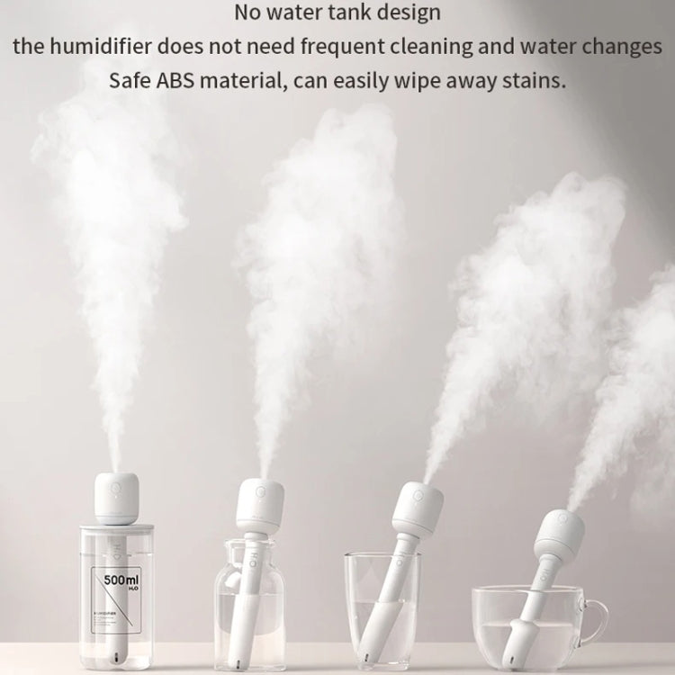 JisuLife JB07 Wireless High Mist Portable Humidifier, No Water Tank, Color: White 2200mAh - Air Purifiers & Accessories by JisuLife | Online Shopping UK | buy2fix