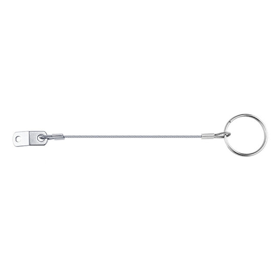 4.5mm 316 Stainless Steel Marine Hardware Spring Safety Stop, Specifications: 150mm Rope - Marine Accessories & Parts by buy2fix | Online Shopping UK | buy2fix