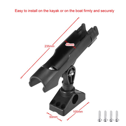 Boat Kayak 360 Degree Adjustable Fishing Rod Holder(235MM) - Marine Accessories & Parts by buy2fix | Online Shopping UK | buy2fix