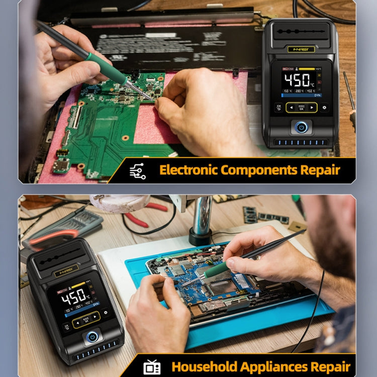 FNIRSI 200W Intelligent Constant Temperature Electric Soldering Iron Station, Set: US Plug F210 K Head - Electric Soldering Iron by FNIRSI | Online Shopping UK | buy2fix