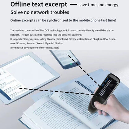 International Version Multi-language Camera Scanning Offline Translation Pen(Black) -  by buy2fix | Online Shopping UK | buy2fix