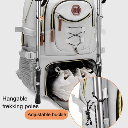 WEIXIER B713 Large Capacity Casual Shoulder Backpack Oxford Cloth Travel Mountaineering Bag(White) - Double-shoulder Bags by WEIXIER | Online Shopping UK | buy2fix