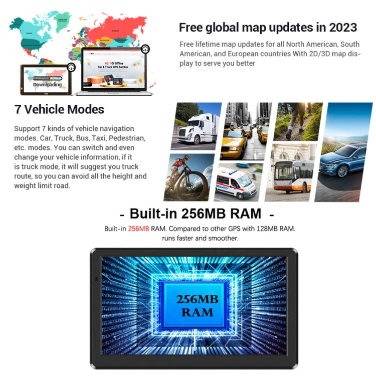 9 Inch 8G/256M Car GPS Navigator With Large Screen Capacitive Bluetooth Map, Area: Russia + Ukraine + Belarus Map - Car MP3 & MP4 & MP5 by buy2fix | Online Shopping UK | buy2fix