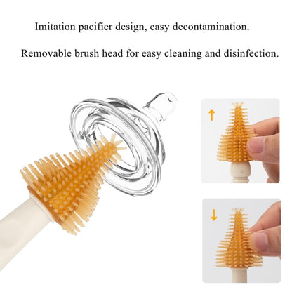 Silicone Portable Baby Bottle Brush Set Travel Cleaning Brush(White) - Cleaning Tools by buy2fix | Online Shopping UK | buy2fix