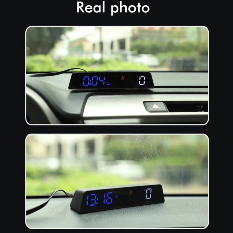 Head-up Display USB Powered High-definition Vehicle Code Altitude Meter(All White) - Head Up Display System by buy2fix | Online Shopping UK | buy2fix