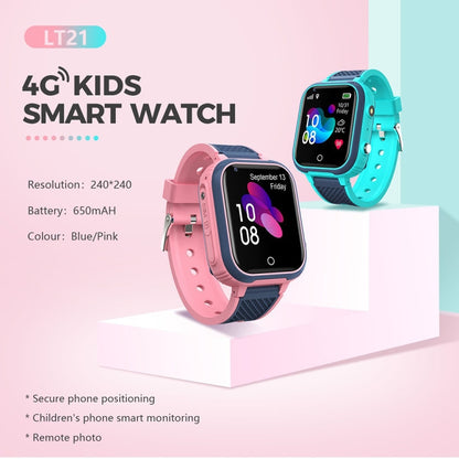 LT21 1.4-Inch 4G Global Full Network IP67 Waterproof WIFI Children Smart Watch(Blue) - Smart Watches by buy2fix | Online Shopping UK | buy2fix