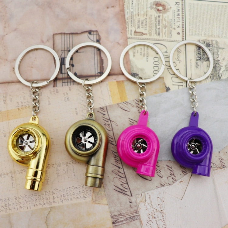 Car Tuning Accessories Turbo Keychain Decorative Pendant, Style: Large Gold - Key Rings by buy2fix | Online Shopping UK | buy2fix