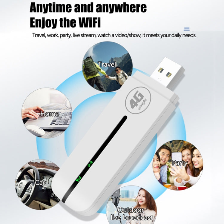 Eurasian Version U8-EU 4G WiFi Dongle USB Plug-In Router Mobile Hotspot - 4G Mobile Wifi by buy2fix | Online Shopping UK | buy2fix