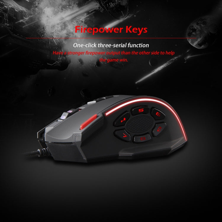 ZELOTES C13 13-keys RGB Lighting Effect Programming Macro Custom Gaming Wired Mouse(Black) - Wired Mice by ZELOTES | Online Shopping UK | buy2fix