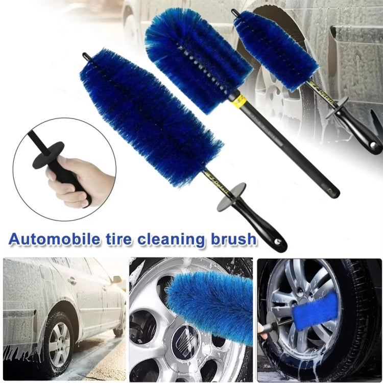 3pcs /Set Car Wash Engine Compartment Cleaning Detail Brush(Blue) - Car washing supplies by buy2fix | Online Shopping UK | buy2fix