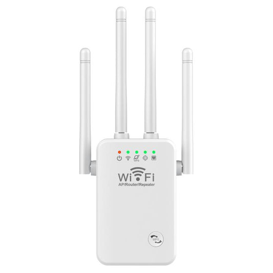 Urant U9 300Mbps 2.4G Wireless Repeater WiFi Signal Amplifier Support WPS Quick Setting UK Plug White - Broadband Amplifiers by Urant | Online Shopping UK | buy2fix