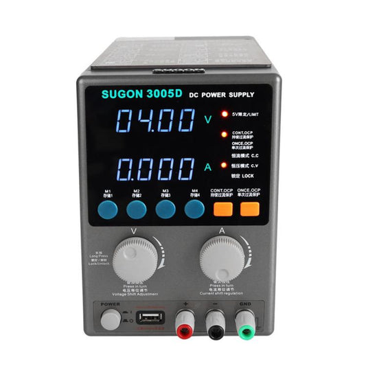 SUGON 3005D 4 Digital Display Power Supply Meter High Power Regulated Power Supply EU Plug - Power Supply by SUGON | Online Shopping UK | buy2fix