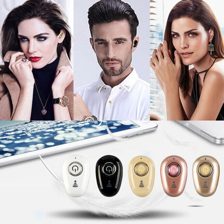 S650 Mini Bluetooth Earphone Earbuds Sport with Mic for All Phone(Gold) - Bluetooth Earphone by buy2fix | Online Shopping UK | buy2fix