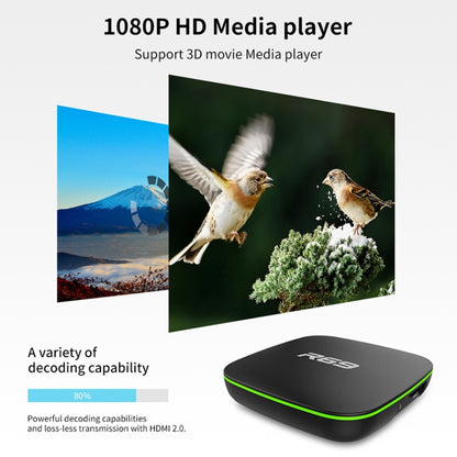 R69 1080P HD Smart TV BOX Android 4.4 Media Player wtih Remote Control, Quad Core Allwinner H3, RAM: 2GB, ROM: 16GB, 2.4G WiFi, LAN, US Plug - Allwinner H3 by buy2fix | Online Shopping UK | buy2fix