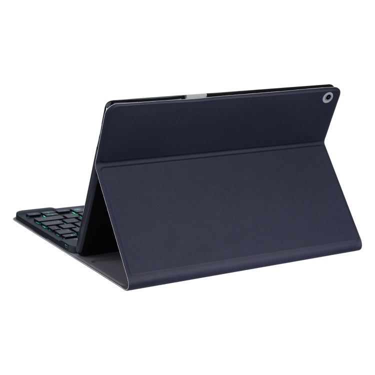 DY-M10ReL-S 2 in 1 Removable Bluetooth Keyboard + Protective Leather Tablet Case with Backlight & Holder for Lenovo Tab M10 FHD REL(Blue) - Lenovo Keyboard by buy2fix | Online Shopping UK | buy2fix