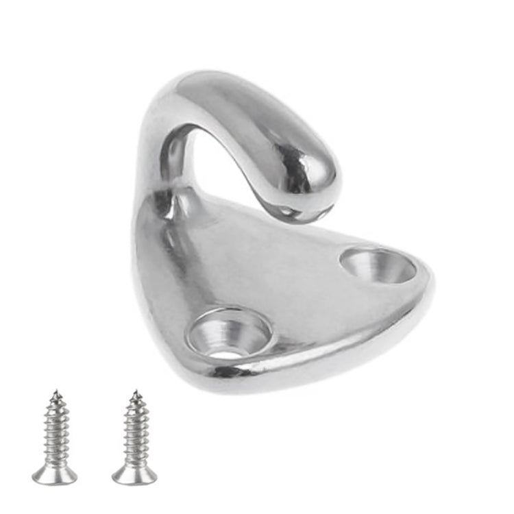 316 Stainless Steel Yacht Fender Hook Coat Hook with 2 x 2.9x13 Screws - Marine Accessories & Parts by buy2fix | Online Shopping UK | buy2fix