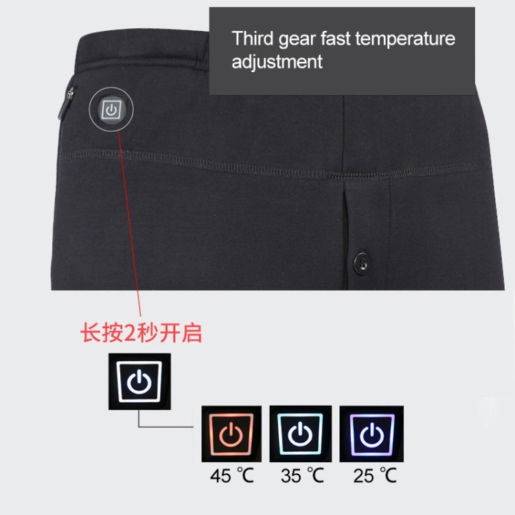 USB Secure Smart Thermostat Hair Hot Pants for Men (Color:Black Size:XXXXXL) - Pants by buy2fix | Online Shopping UK | buy2fix