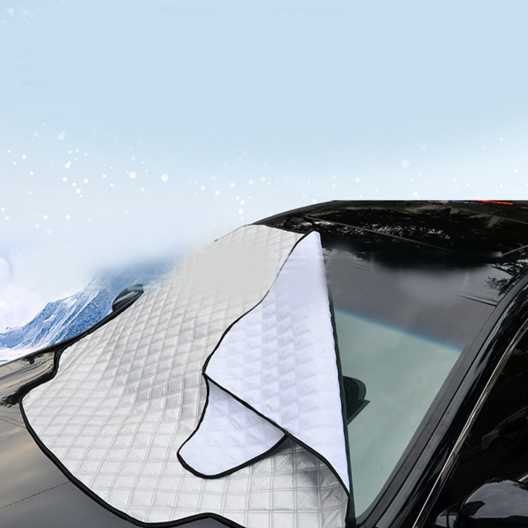 Automobile Front Windshield Cover Snow Cover Plus Cotton Car Windshield Sun Shade Winter Car Snow Shield Cover, Random Color Delivery - PE Material by buy2fix | Online Shopping UK | buy2fix