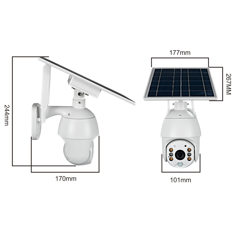 T16 1080P Full HD 4G (EU Version) Network Monitoring Solar Powered Camera, Support PIR + Radar Alarm, Night Vision, Two Way Audio, TF Card - Security by buy2fix | Online Shopping UK | buy2fix