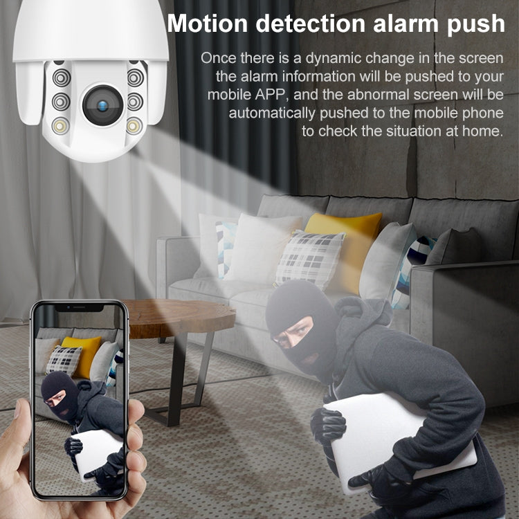 QX2 4G (EU Version) 1080P HD 360 Degrees Panoramic Day and Night Full-color Waterproof Smart Camera, Support Motion Detection / Two-way Voice / TF Card, AU Plug - Security by buy2fix | Online Shopping UK | buy2fix