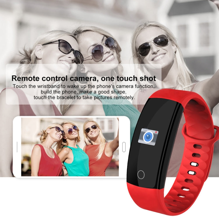 QS01 0.96 inches TFT Color Screen Smart Bracelet IP67 Waterproof, Support Call Reminder /Heart Rate Monitoring /Sleep Monitoring /Blood Pressure Monitoring /Sedentary Reminder (Coffee) - Smart Wear by buy2fix | Online Shopping UK | buy2fix