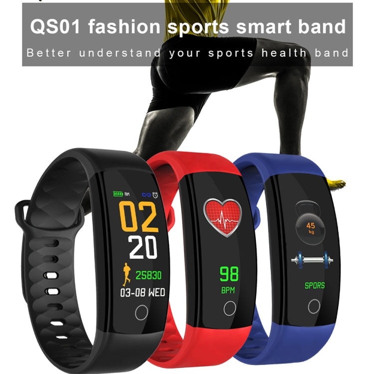 QS01 0.96 inches TFT Color Screen Smart Bracelet IP67 Waterproof, Support Call Reminder /Heart Rate Monitoring /Sleep Monitoring /Blood Pressure Monitoring /Sedentary Reminder (Coffee) - Smart Wear by buy2fix | Online Shopping UK | buy2fix