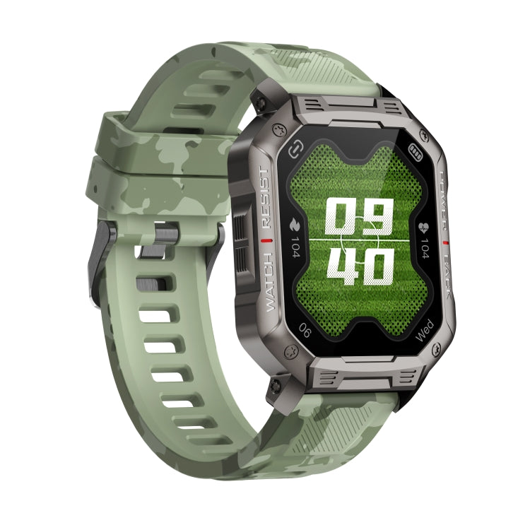 HAMTOD NX3 1.83 inch Smart Watch, Support Bluetooth Call / Sleep / Heart Rate / Blood Oxygen / Blood Pressure Monitoring (Camouflage) - Smart Wear by HAMTOD | Online Shopping UK | buy2fix