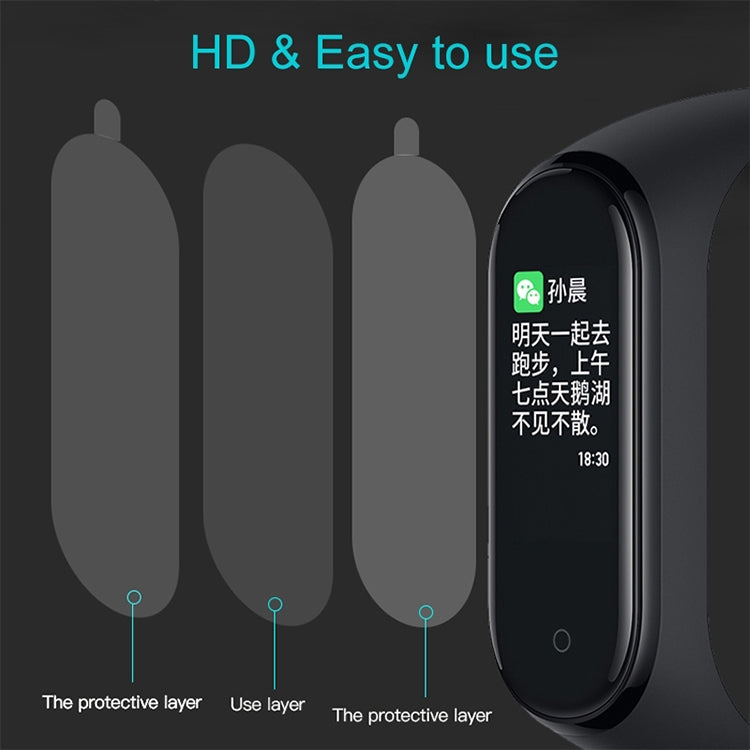 5 PCS PET Soft Screen Protective Film for Xiaomi Mi Band 5/6 - Smart Wear by buy2fix | Online Shopping UK | buy2fix