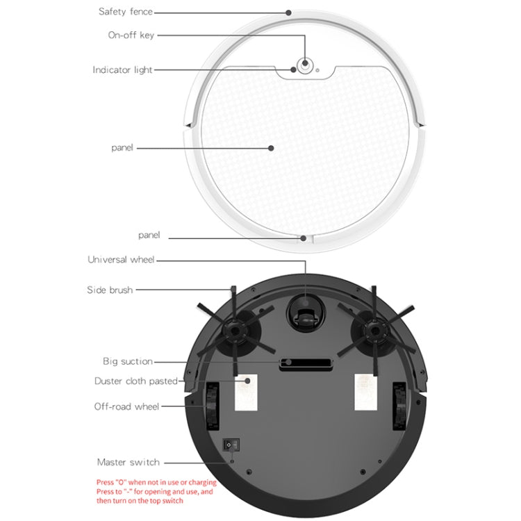 BOWAI OB8S Household Intelligent Path Charging Sweeping Robot (Black) - Consumer Electronics by buy2fix | Online Shopping UK | buy2fix