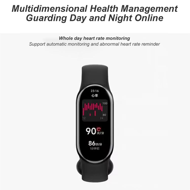 Original Xiaomi Mi Band 8 1.62 inch AMOLED Screen 5ATM Waterproof Smart Watch, Support Blood Oxygen / Heart Rate Monitor(Black) - Wearable Devices by Xiaomi | Online Shopping UK | buy2fix