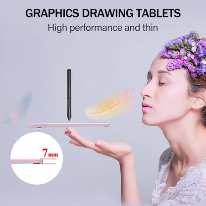 10Moons T503 Drawing Tablet Can Be Connected to mobile Phone Tablet with 8192 Passive Pen(White) -  by 10Moons | Online Shopping UK | buy2fix