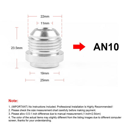 AN10 Car Oil Pipe Joint Breathable Pot Connector - In Car by buy2fix | Online Shopping UK | buy2fix