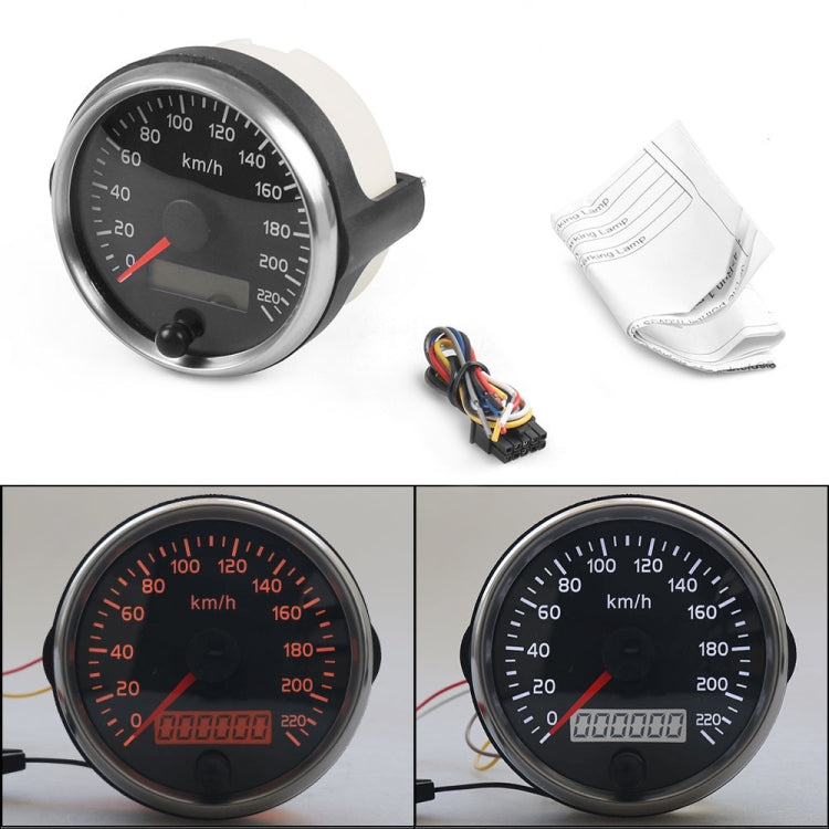 Car Modified 85mm 2 in 1 LCD Instrument Speedometer + Odometer - In Car by buy2fix | Online Shopping UK | buy2fix