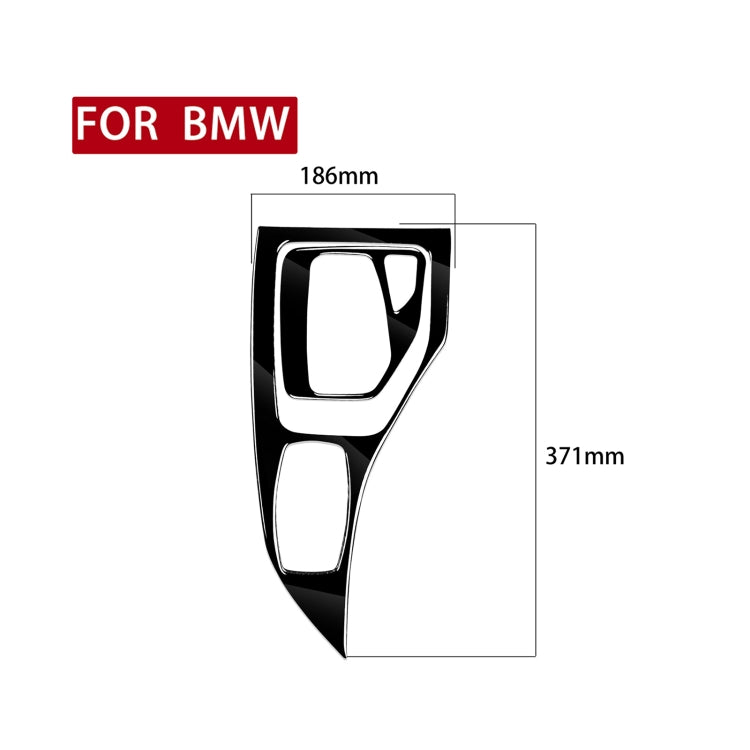 2pcs / Set Car Right Drive Gear Panel Decorative Sticker for BMW X1 E84 2011-2015(Black) - In Car by buy2fix | Online Shopping UK | buy2fix