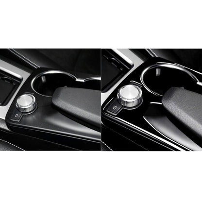 Car Left Drive Central Armrest Box Cup Holder Frame Decorative Sticker For Mercedes-Benz GLK 2008-2015 (Black) - In Car by buy2fix | Online Shopping UK | buy2fix