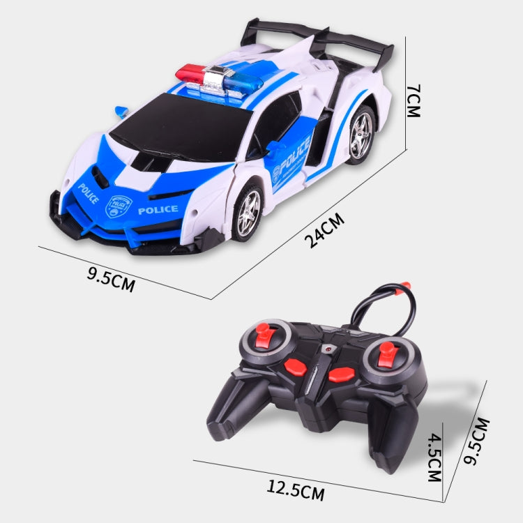 1023 4 Channels Remotely Deformed Car Police Model Car Toy Car - RC Cars by buy2fix | Online Shopping UK | buy2fix