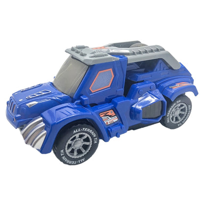 HG-882 Electric Dinosaur Deformation Car Toy Universal Light Music Toy (Blue) - Music Toys by buy2fix | Online Shopping UK | buy2fix