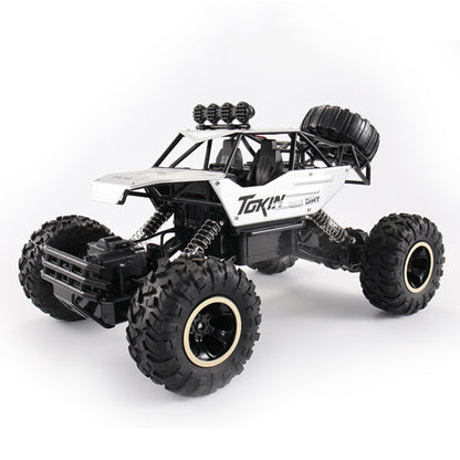 HD6026 1:12 Large Alloy Climbing Car Mountain Bigfoot Cross-country Four-wheel Drive Remote Control Car Toy, Size: 37cm(Silver) - RC Cars by buy2fix | Online Shopping UK | buy2fix