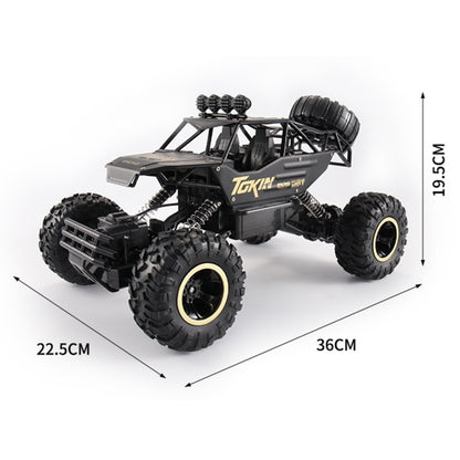 HD6026 1:12 Large Alloy Climbing Car Mountain Bigfoot Cross-country Four-wheel Drive Remote Control Car Toy, Size: 37cm(Black) - RC Cars by buy2fix | Online Shopping UK | buy2fix