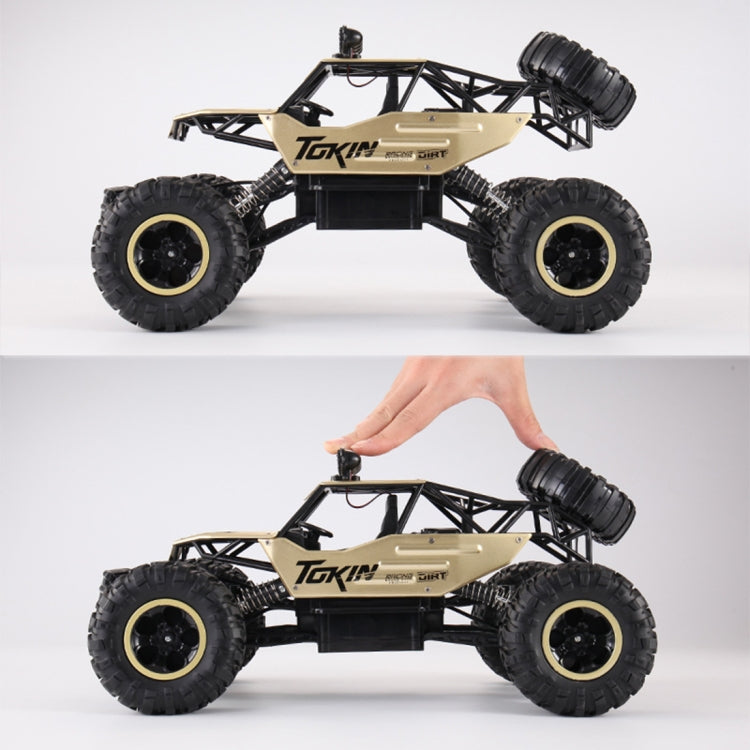 HD6026 1:12 Large Alloy Climbing Car Mountain Bigfoot Cross-country Four-wheel Drive Remote Control Car Toy, Size: 37cm(Silver) - RC Cars by buy2fix | Online Shopping UK | buy2fix